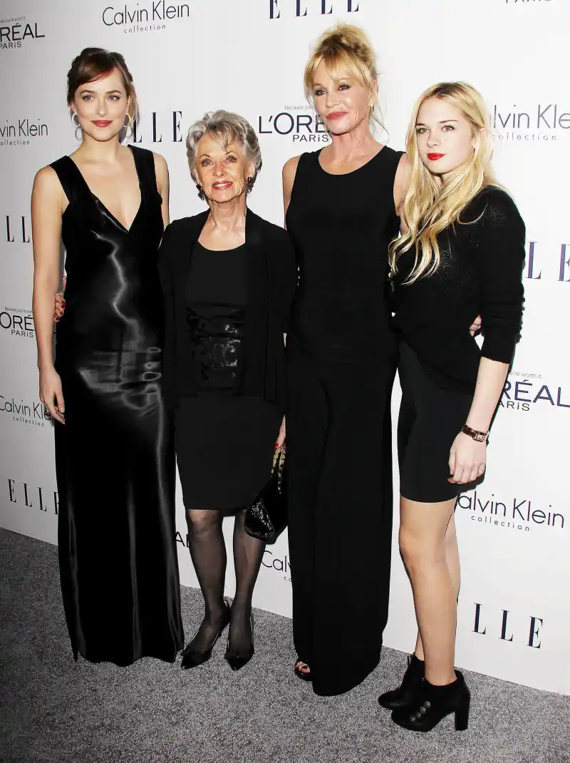Dakota Johnson Joins Melanie Griffith, Tippi Hedren, and Stella Banderas for Three Generations of Gorgeousness