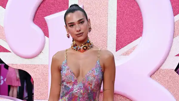 Dua Lipa Glimmers in Her Own Design At ‘Barbie’ Premiere in London