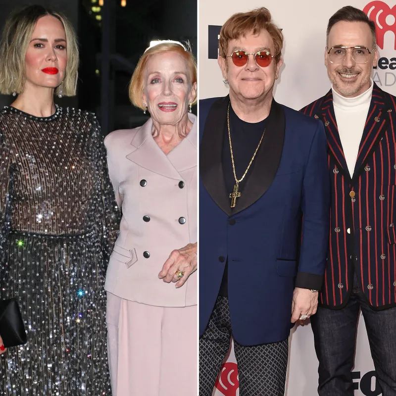 Hollywood Gay Power Couples Sarah Paulson Holland Taylor Elton John