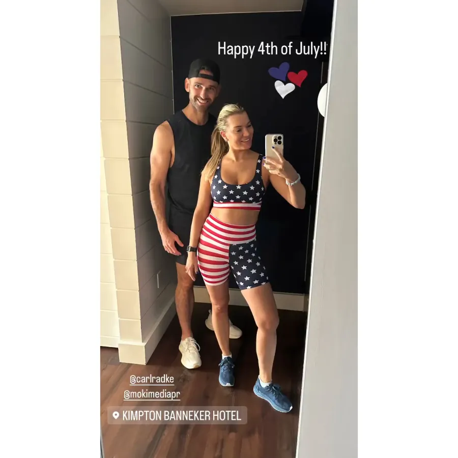 Carl Radke and Lindsay Hubbard How Stars Celebrated July 4th