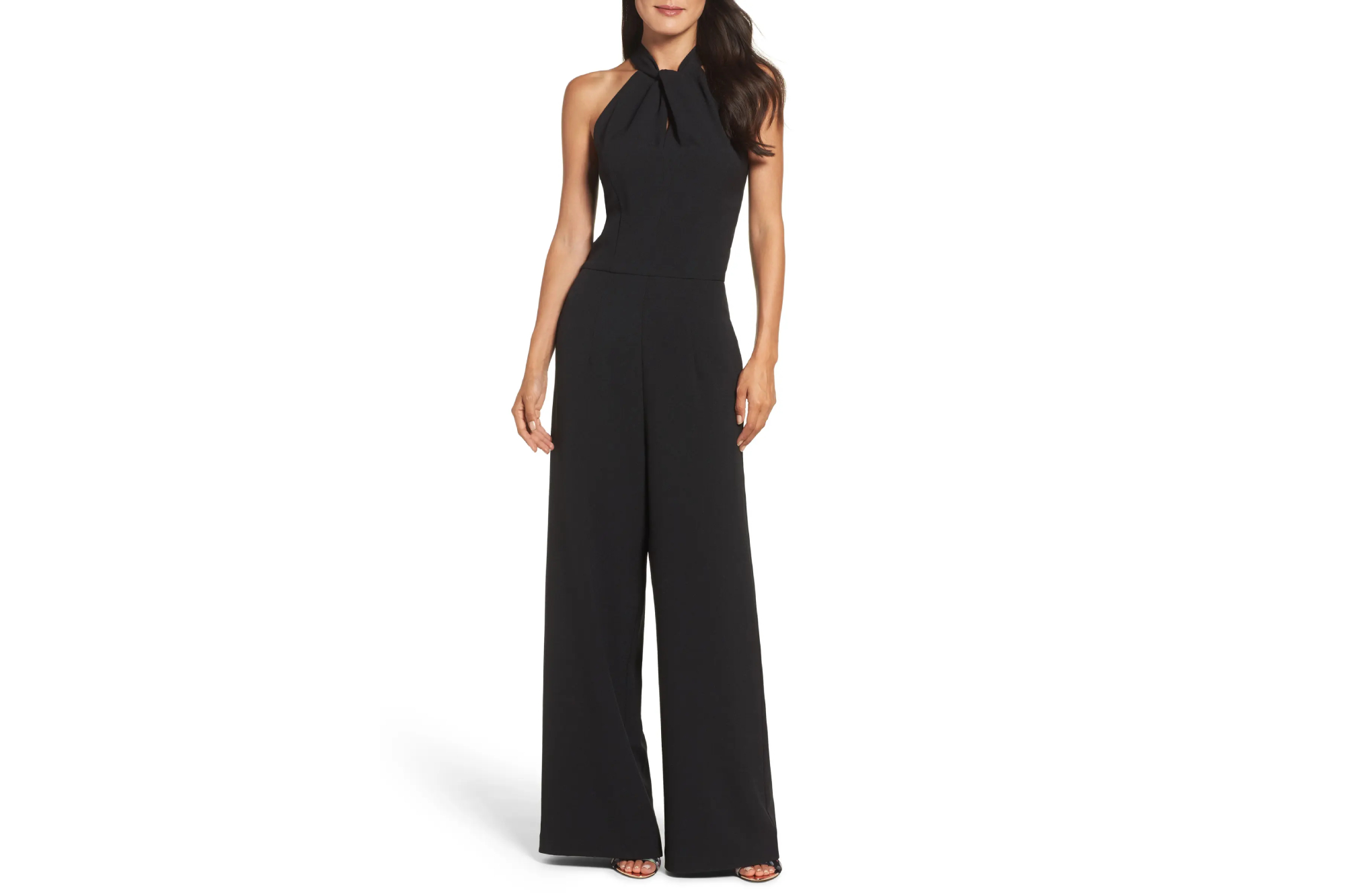 Julia Jordan Halter Neck Wide Leg Jumpsuit