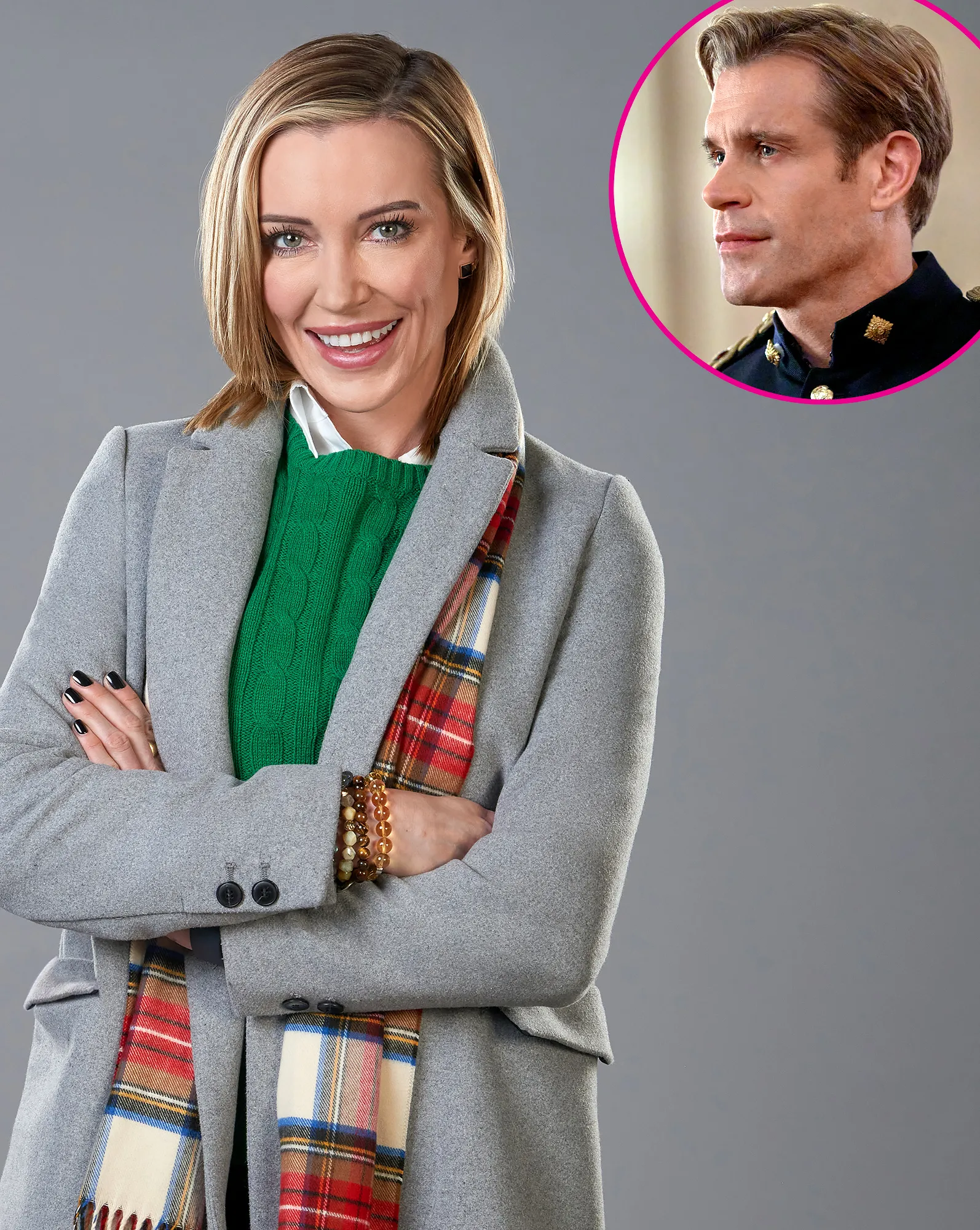 Katie Cassidy Jokes Stephen Huszar's 'Prince Jawline' Drew Her to ‘A Royal Christmas Crush’ Role