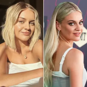 Kelsea Ballerini Looks Angelic With Chic Lob