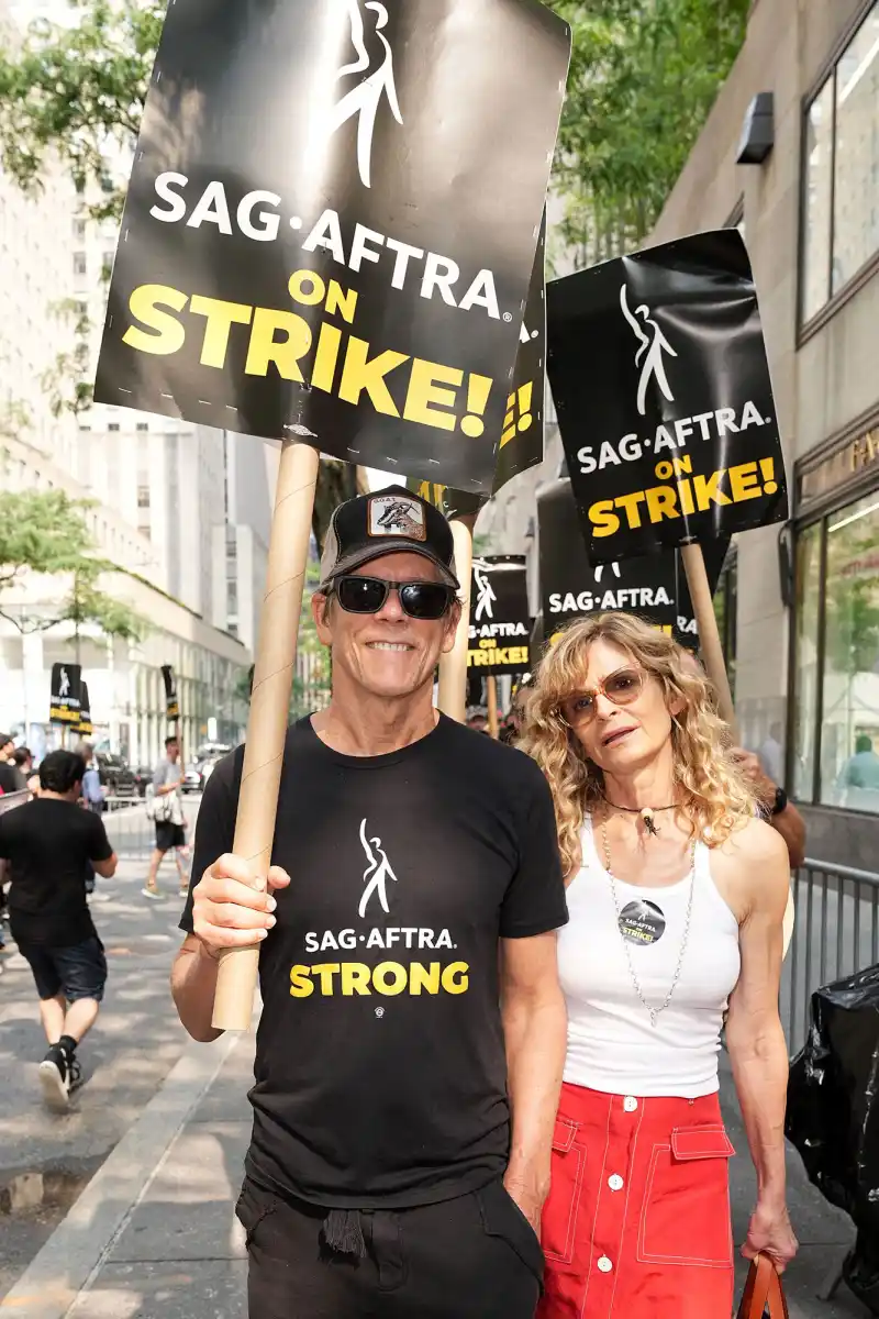 Kevin Bacon and Kyra Sedgwick Celebrities Who Joined the SAG-AFTRA Strike Picket Lines