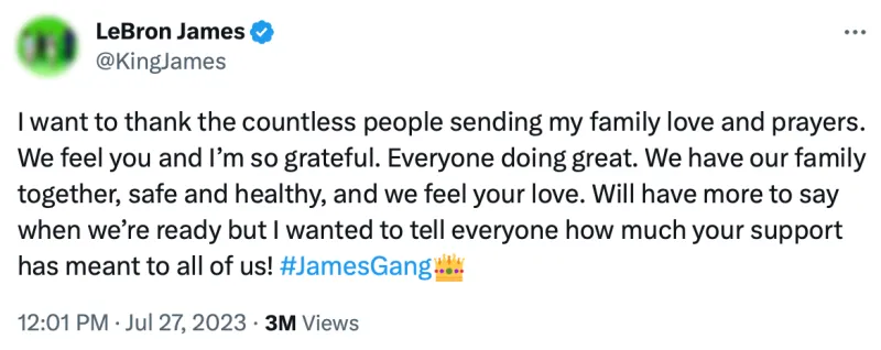 LeBron James Gives Update on Son Bronny After His Cardiac Arrest Scare