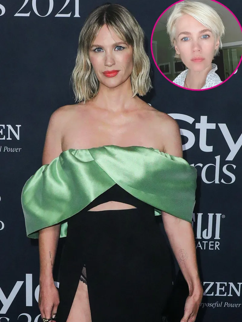 Lily James Brad Pitt and More Celebrity Hair Transformations of 2023 339 343 January Jones