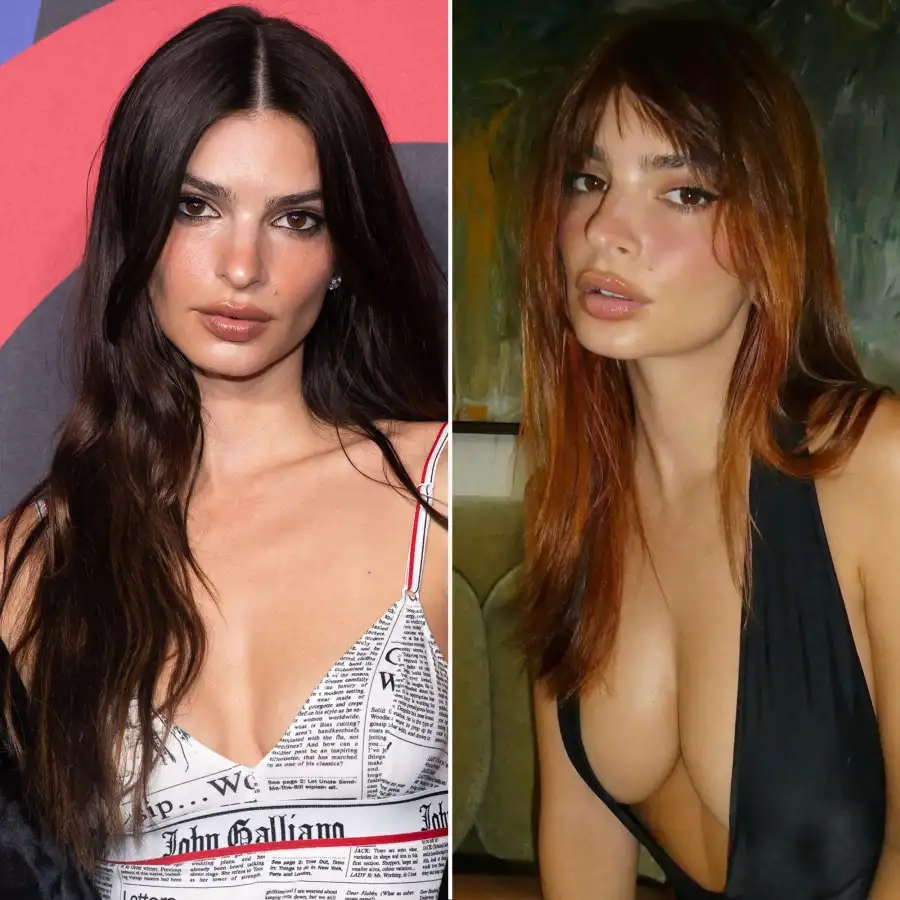 Lily James Brad Pitt and More Celebrity Hair Transformations of 2023 339 Emily Ratajkowski