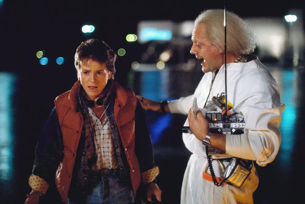 Michael J. Fox, Christopher Lloyd Reprise Their Back to the Future Characters on Jimmy Kimmel Live, Declare &ldquo;2015 Kind of Sucks&rdquo; &mdash; Watch Now!