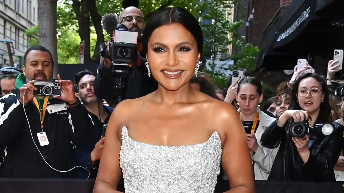 Mindy Kaling on Celebrating Darker Skin 407 Met Gala Departures at The Mark Hotel, New York, USA - 01 May 2023