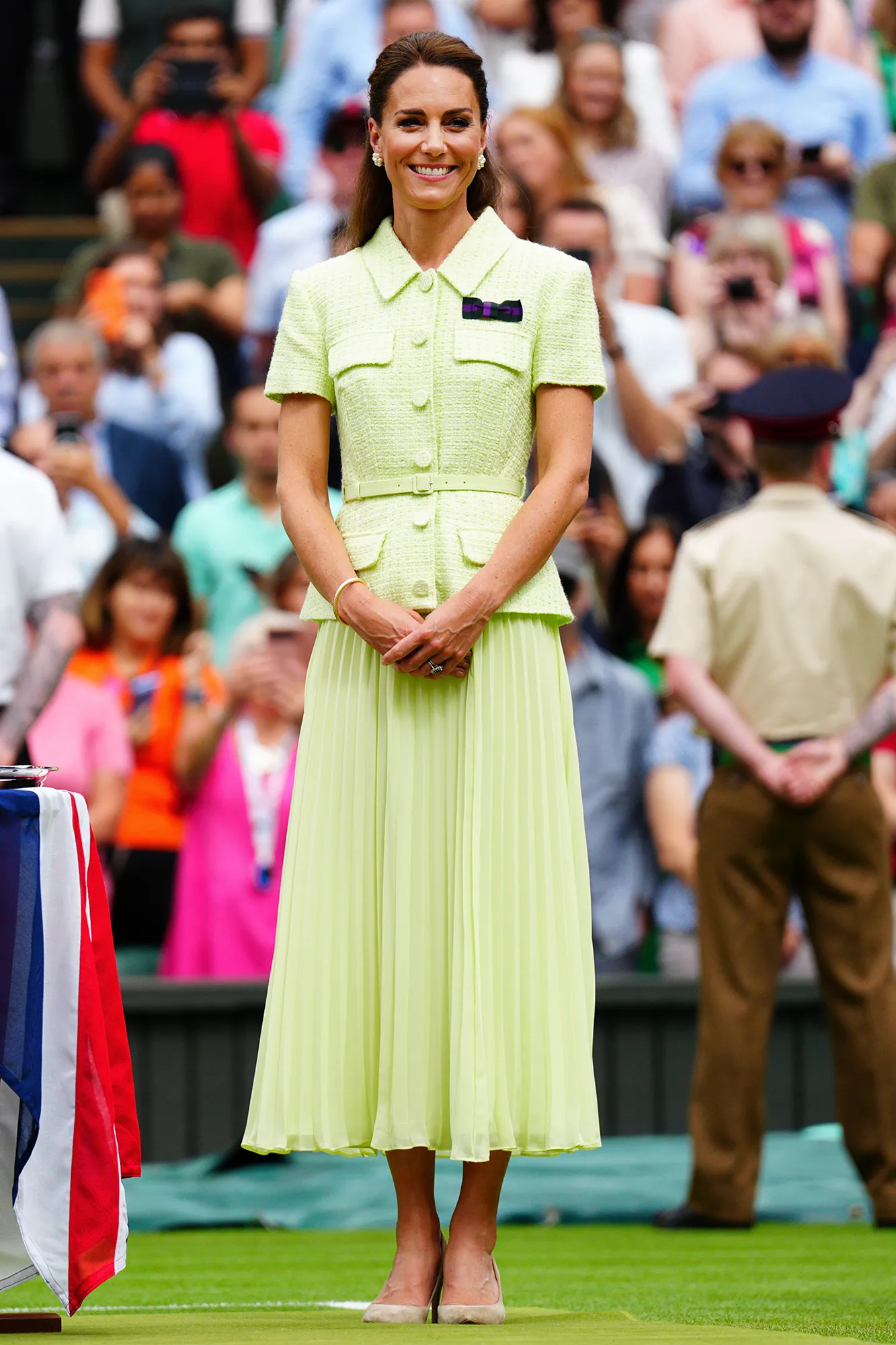 Princess Kate&rsquo;s Lime Green Wimbledon Dress Perfectly Matches the Game&rsquo;s Tennis Balls
