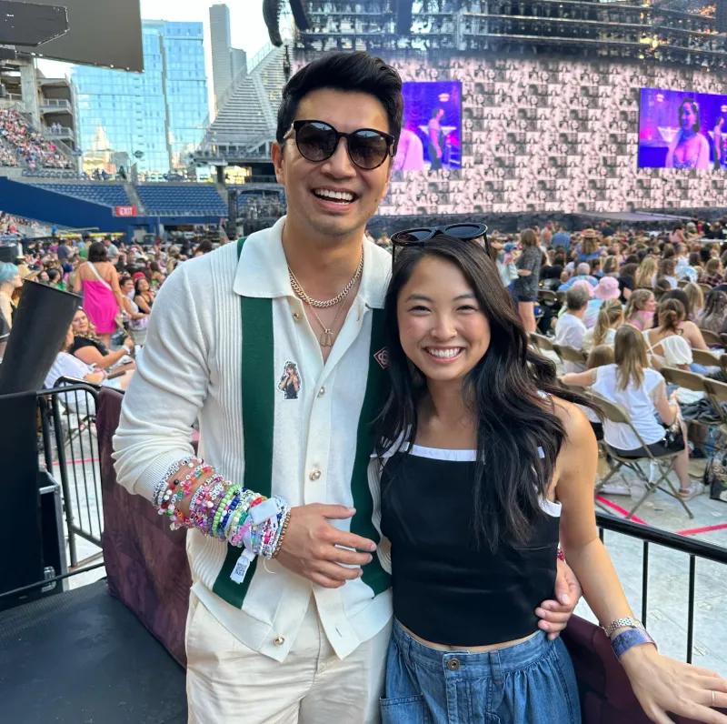 Celebrities at the 'Eras Tour' Simu Liu