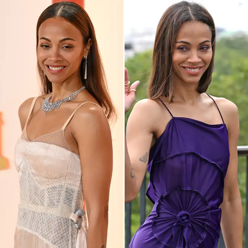 Zoe Saldana Celeb Hair Changes
