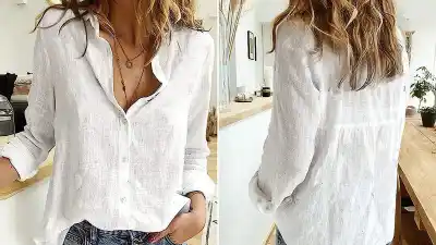 amazon-astylish-button-up-blouse