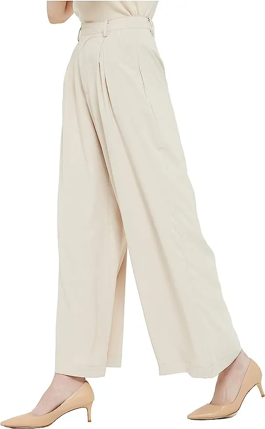 beige palazzo pants