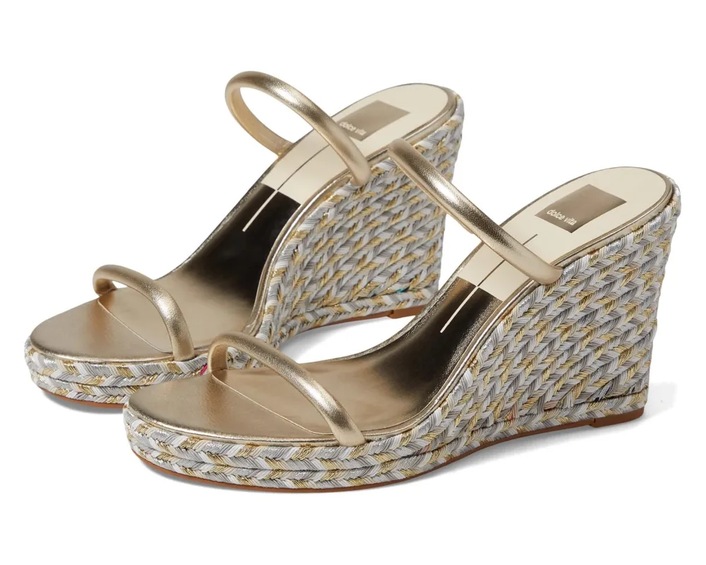 Dolce Vita metallic wedges