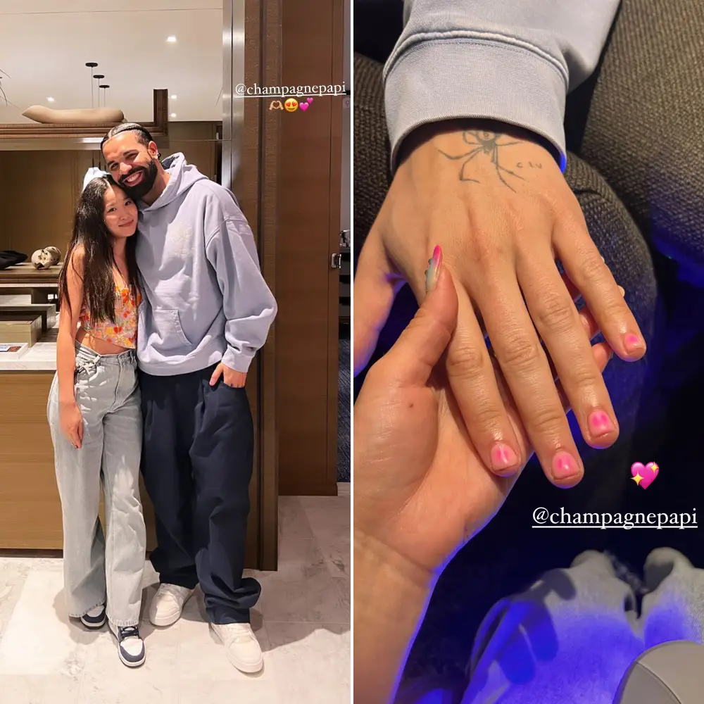 Drake Defends Painting His Nails Pink at Lil&rsquo; Yachty's Request 'So I Stop Biting Them'
