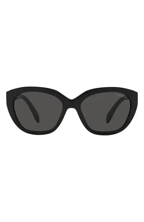 Prada 56mm Cat Eye Sunglasses in Dark Grey at Nordstrom