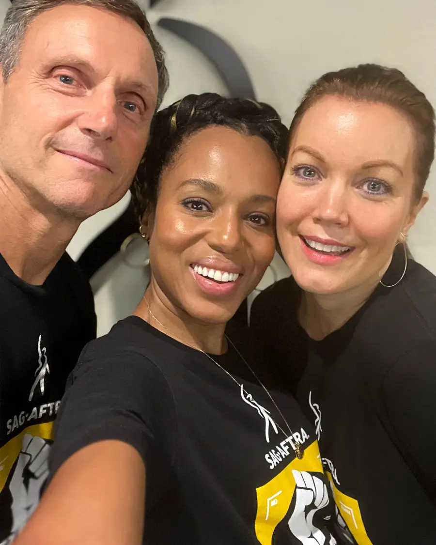 Kerry Washington Reunites With ‘Scandal’ Cast to Support SAG-AFTRA Strike