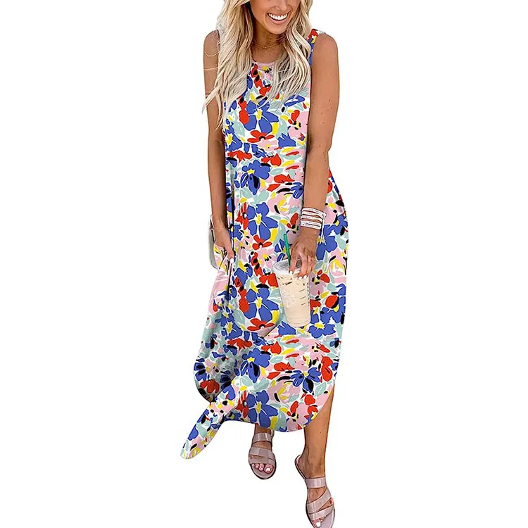 floral maxi dress