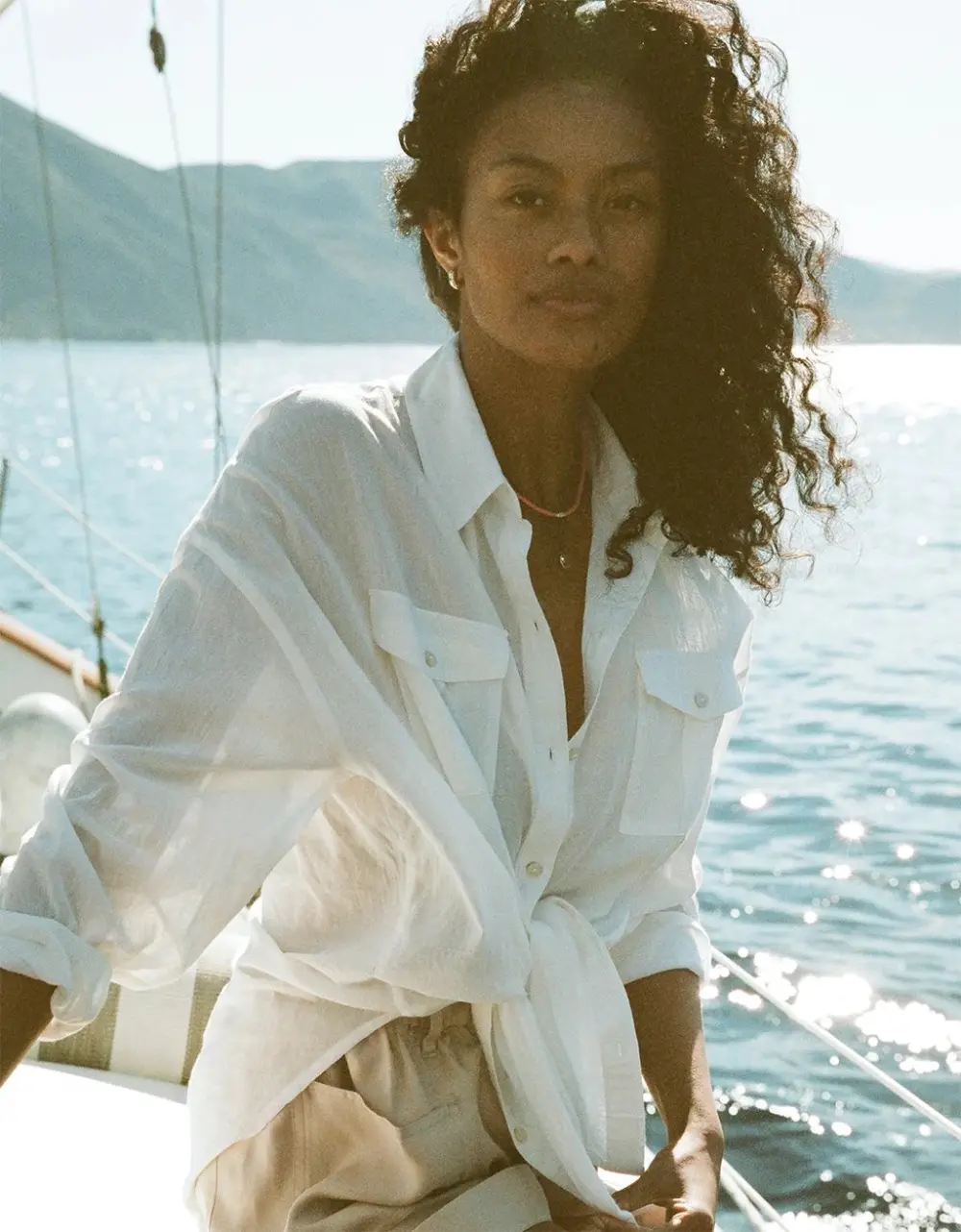 unsubscribed gauze beach shirt