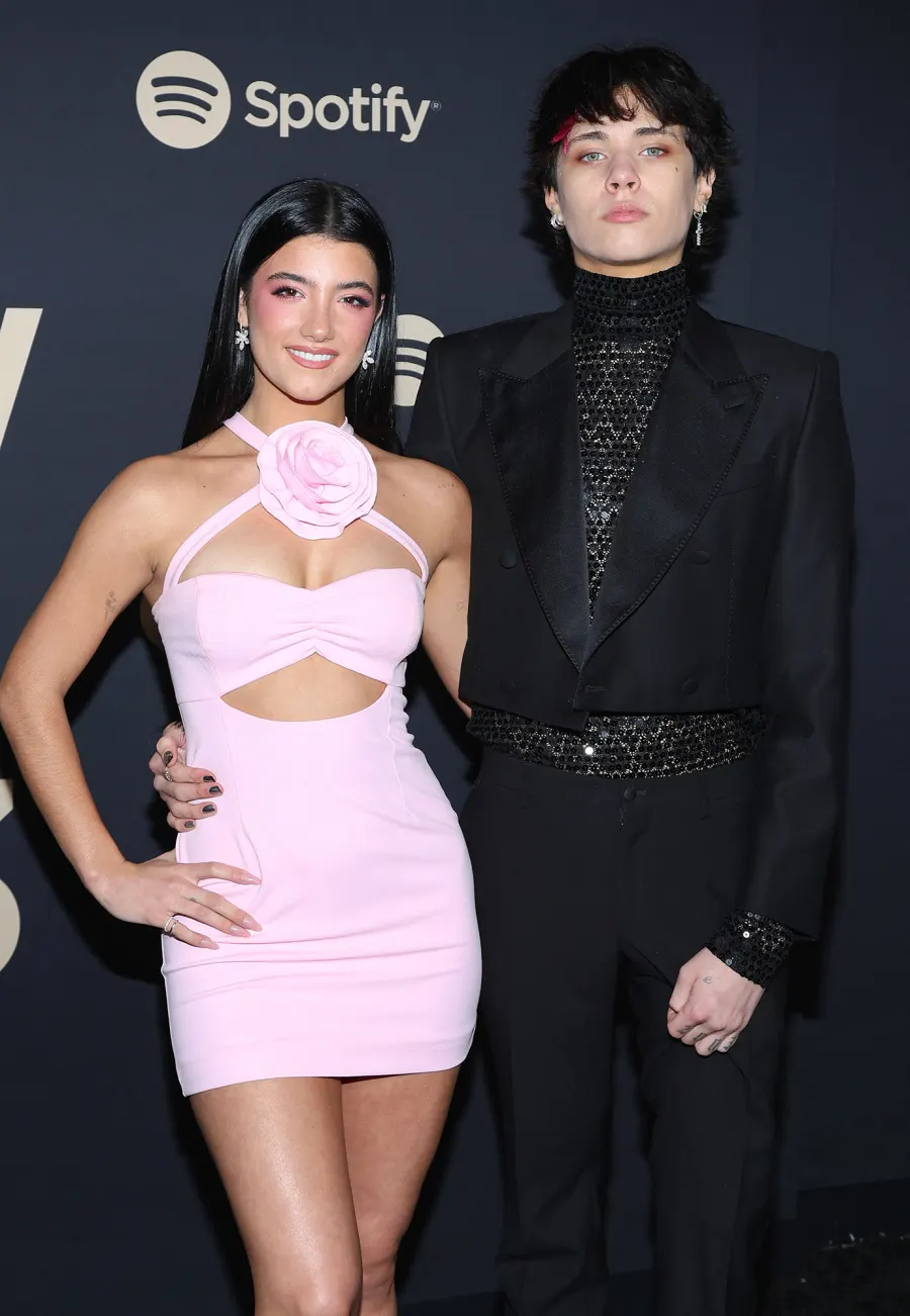 1462140431 Landon Barker and Charli D'Amelio Relationship Timeline 2023 Spotify Best New Artist Party