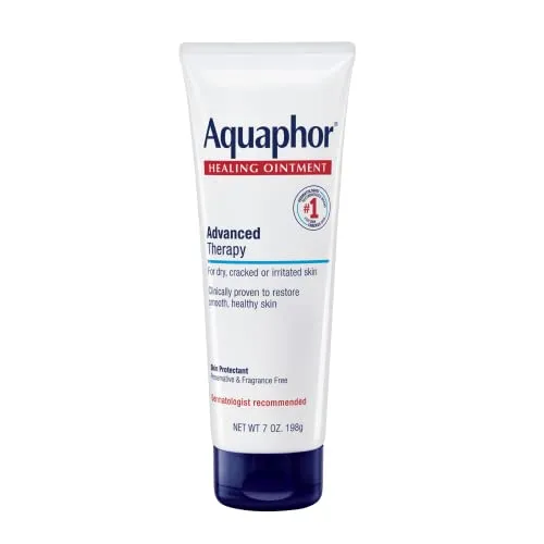 Aquaphor Healing Ointment - Dry Skin Moisturizer - Hands, Heels, Elbows, Lips - 7 oz. Tube