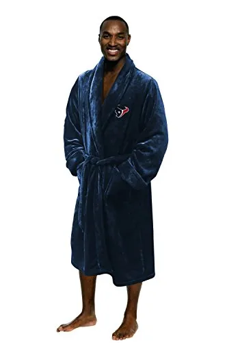 Northwest NFL Houston Texans Unisex-Adult Silk Touch Bath Robe, Large/X-Large, Team Colors