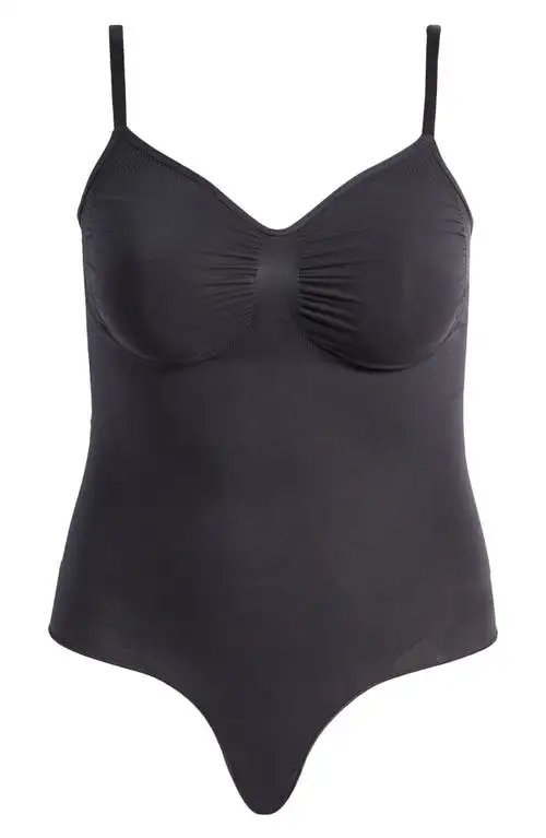 SKIMS Sculpt Briefs Bodysuit in Onyx at Nordstrom, Size 3X