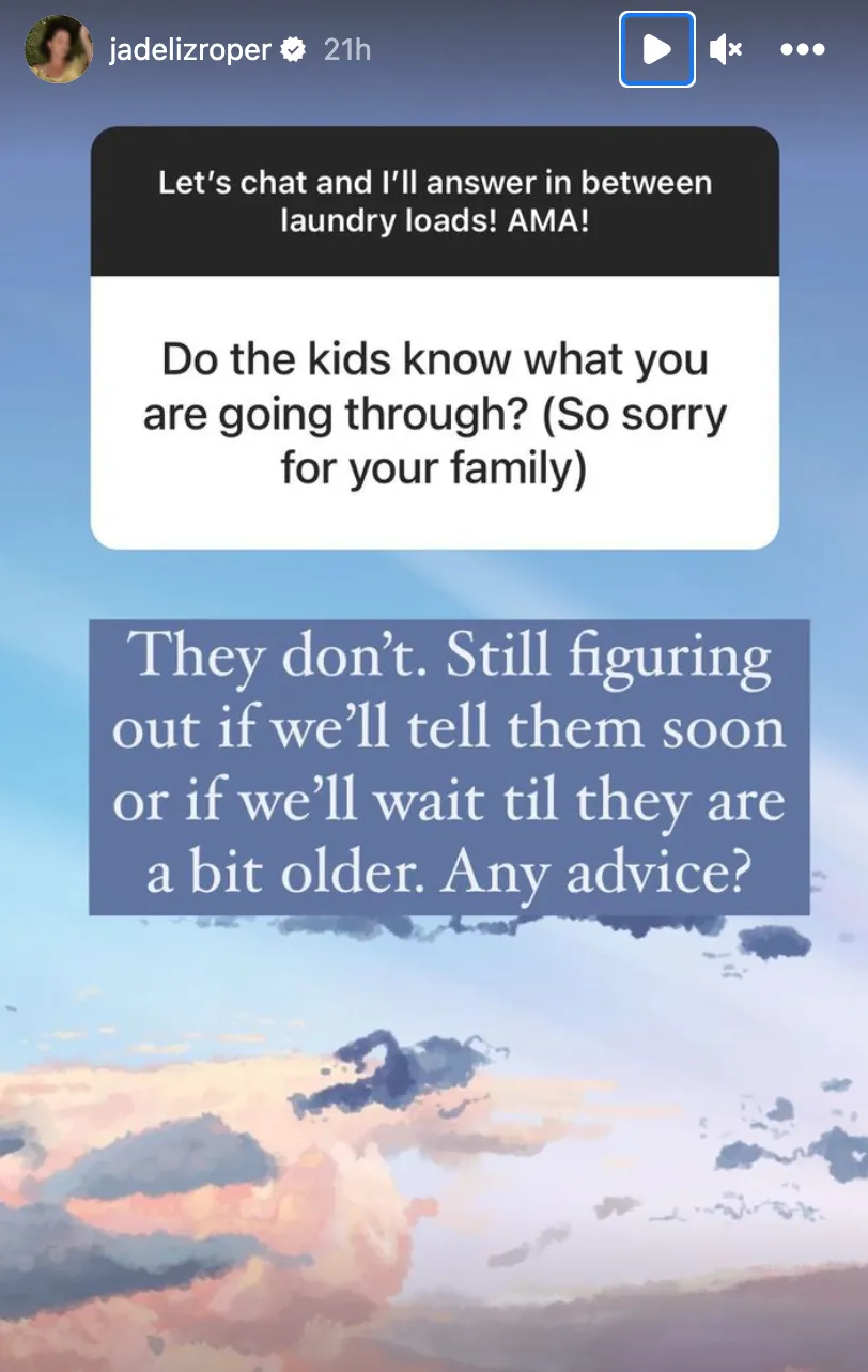 Bachelor in Paradise&rsquo;s Jade Roper Says She Hasn&rsquo;t Told Her Kids About Miscarriage