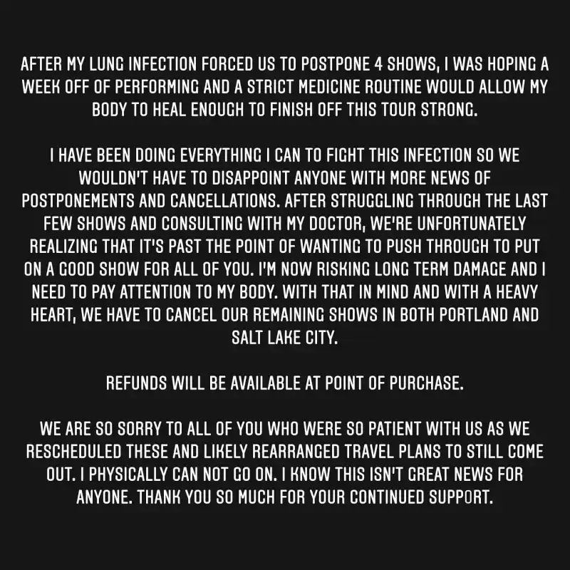 Hayley Williams Says Her Lungs Arent Healing Quickly