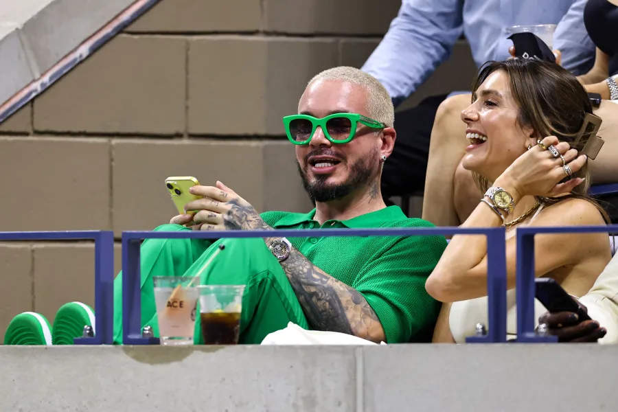 J Balvin and Valentina Ferrer 2023 US Open