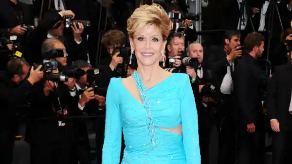 Jane Fonda Wears Skin-Baring Versace Gown at Age 75