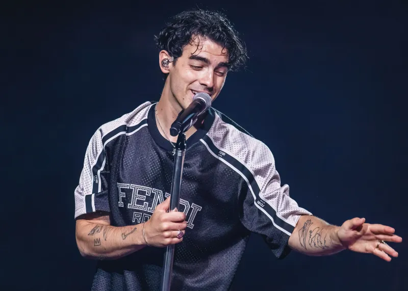 Jonas Brothers in concert, Five Albums. One Night. Tour at Gainbridge Fieldhouse, Indianapolis, Indiana, USA - 22 Aug 2023