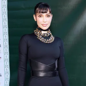 Kim Kardashian Steps Out at This Is About Humanity Gala and Debuts New Blunt-Cut Bangs