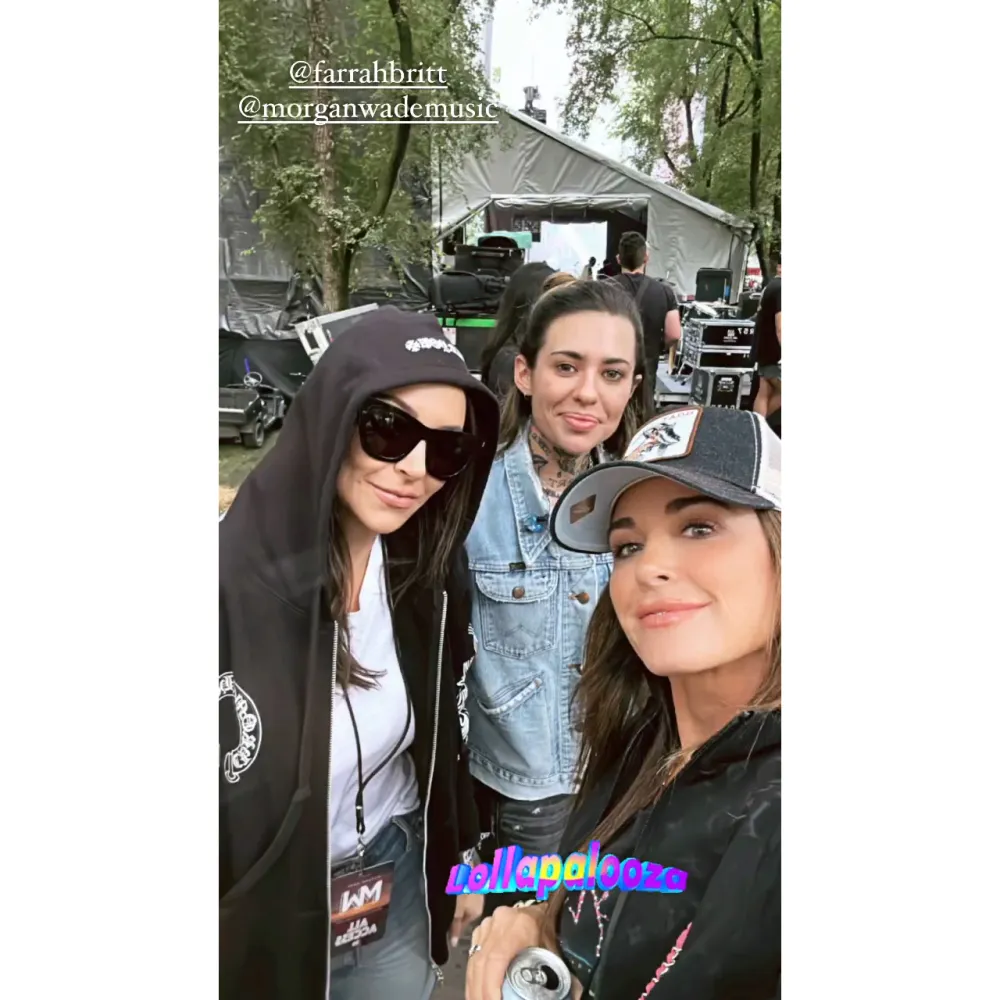 Kyle Richards Supports Morgan Wade at Lollapalooza After Music Video Collaboration