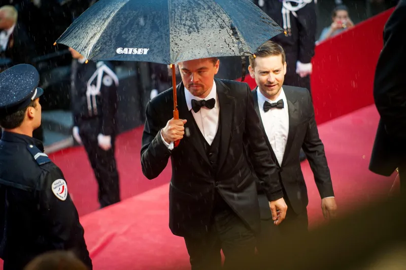 Leonardo DiCaprio and Tobey Maguire s Epic Bromance Over the Years Costars Yacht Buddies and More 335