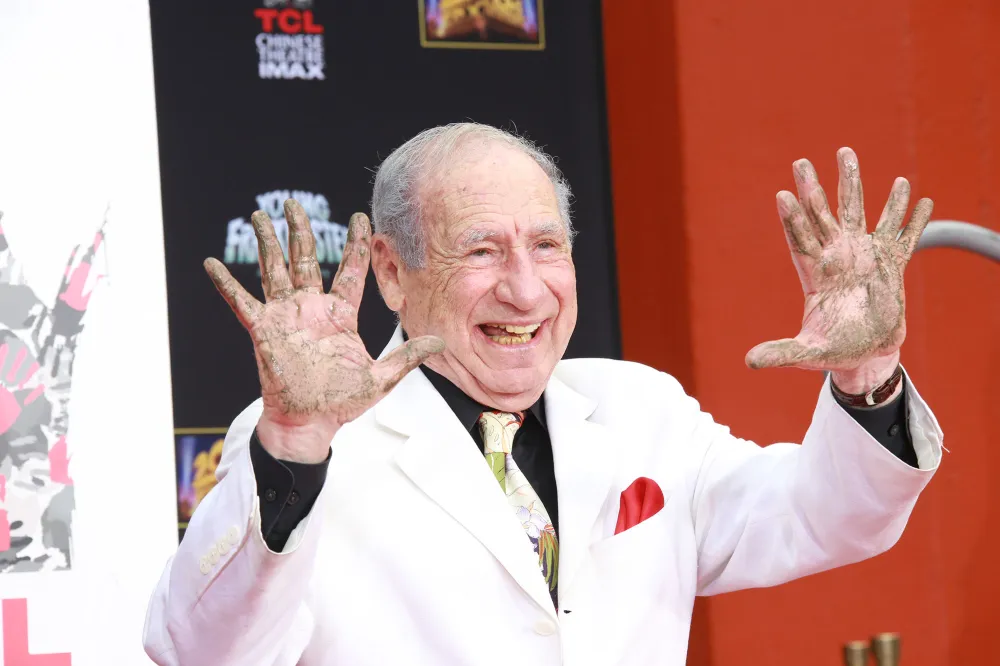 Mel Brooks Wears Fake 11th Finger for Walk of Fame Handprint: Photos