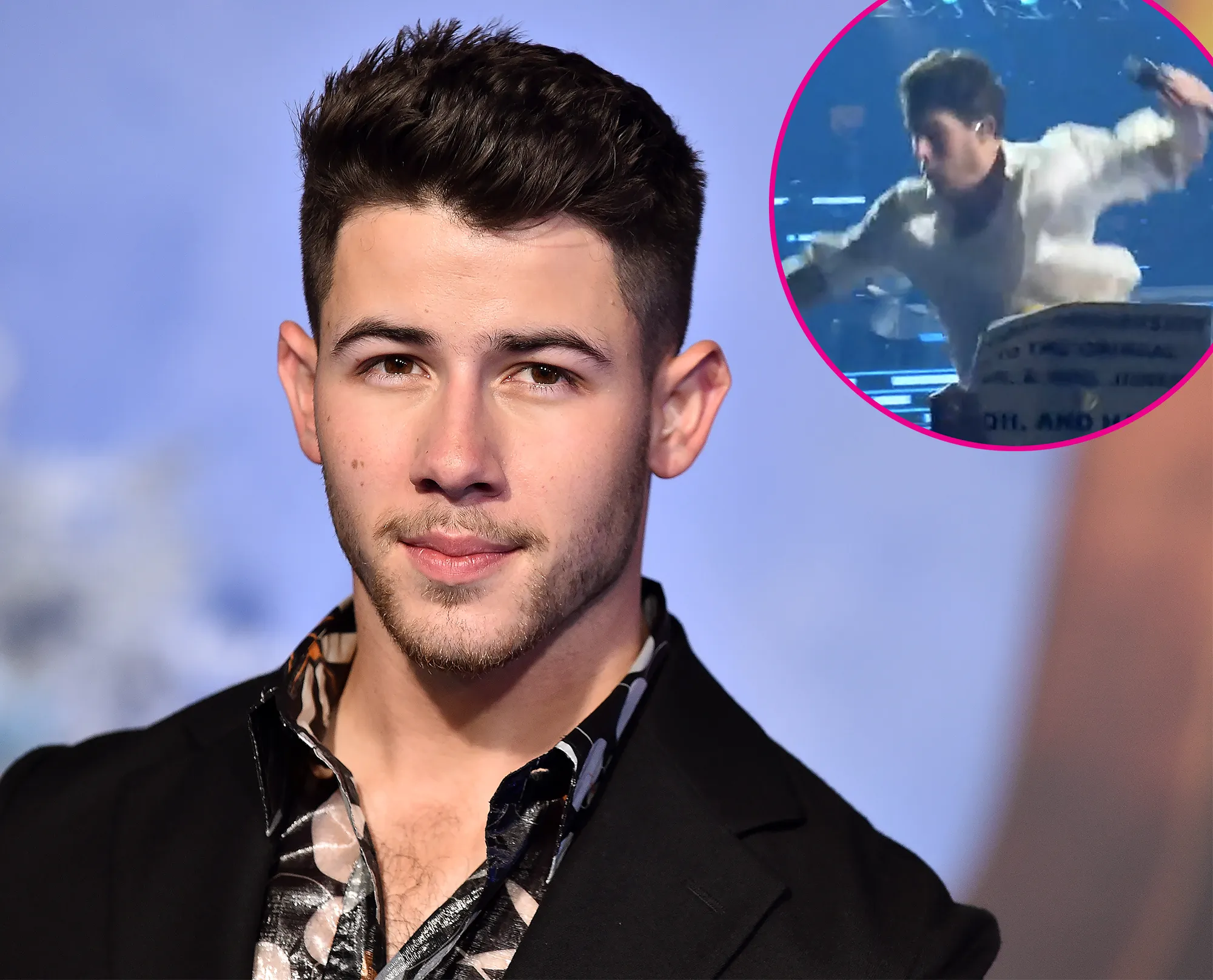 Nick Jonas Falls Into a Hole on Stage While Singing ‘Sail Away