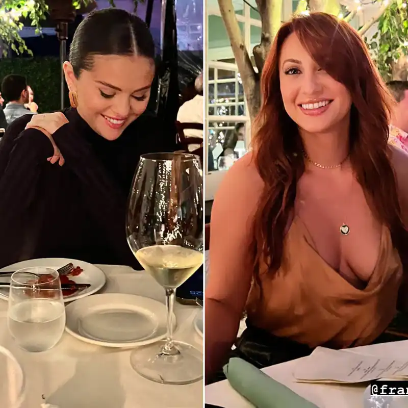 Selena Gomez and Francia Raisa Unintentionally Rock Matching Leopard-Print Shoes at Dinner