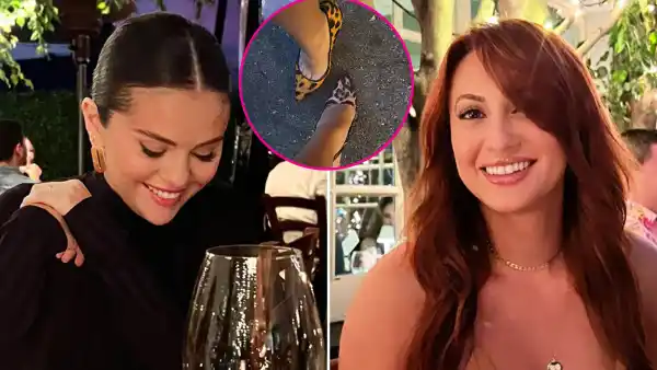 Selena Gomez and Francia Raisa Unintentionally Rock Matching Leopard-Print Shoes at Dinner
