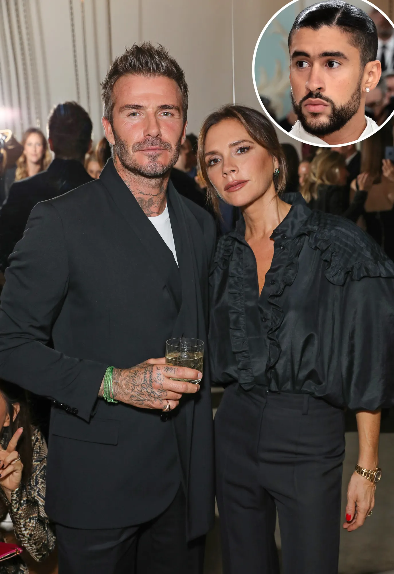 The Beckhams Flee Bad Bunny Miami Restauran