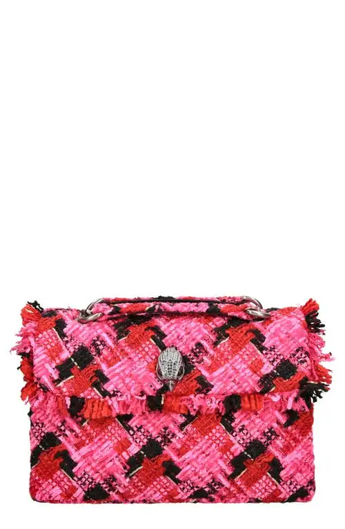 Kurt Geiger London Kensington Tweed Convertible Shoulder Bag in Pink at Nordstrom
