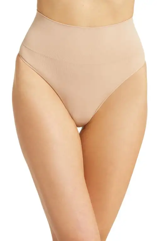 SPANX&reg; Everyday Shaping Thong in Toasted Oatmeal at Nordstrom, Size Small