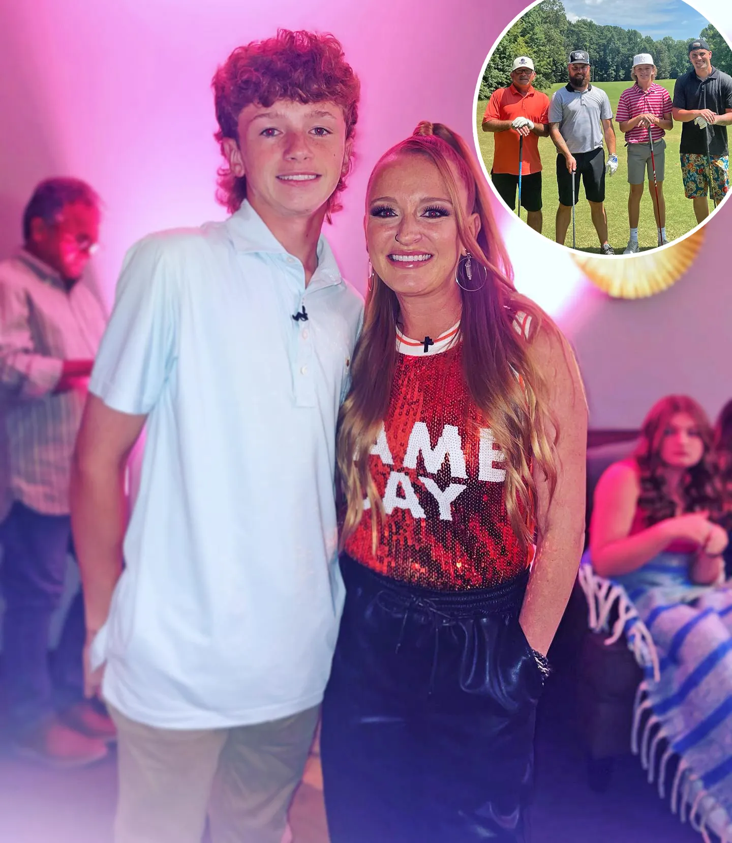 Teen Mom Star Maci Bookout Son Bentley Goes Golfing With Dad
