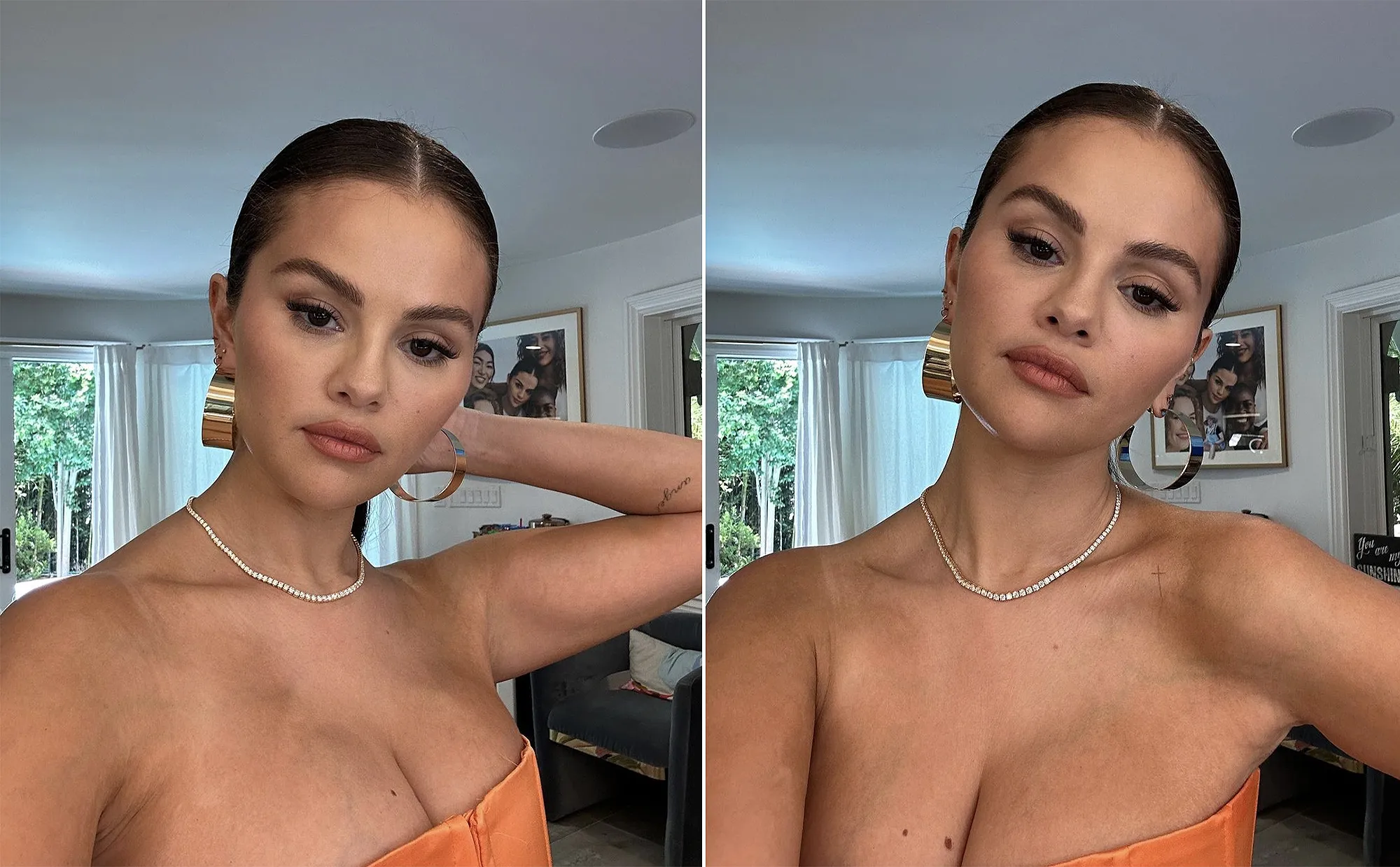 selena-gomez-hoop-earrings