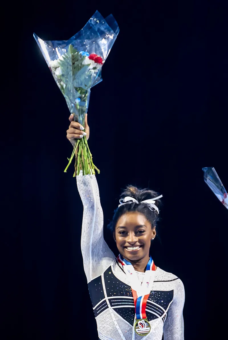 Simone Biles Wins Gold in 1st Gymnastics Competition in 2 Years, Qualifies for National Championship