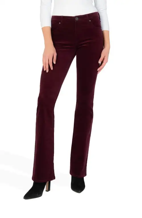 KUT from the Kloth Baby Bootcut Corduroy Jeans in Wine at Nordstrom, Size 0