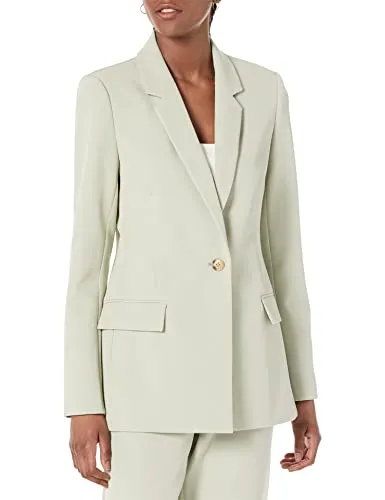 The Drop Women's Blake Long Blazer, Desert Sage, X-Large