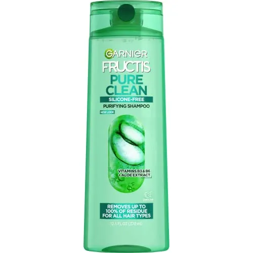 2) Best Budget: Garnier Fructis Pure Clean Purifying Shampoo, Silicone-Free
