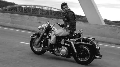 Austin Butler Exudes Cool Charisma in The Bikeriders Film Still
